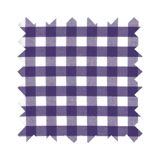 Fabric Violet Purple Gingham - Large Checks - By the Yard