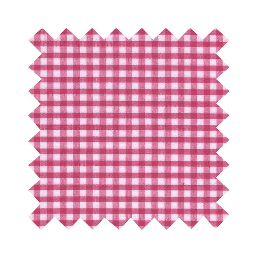 Fabric Barbie Pink Gingham - Small Checks - By the Yard