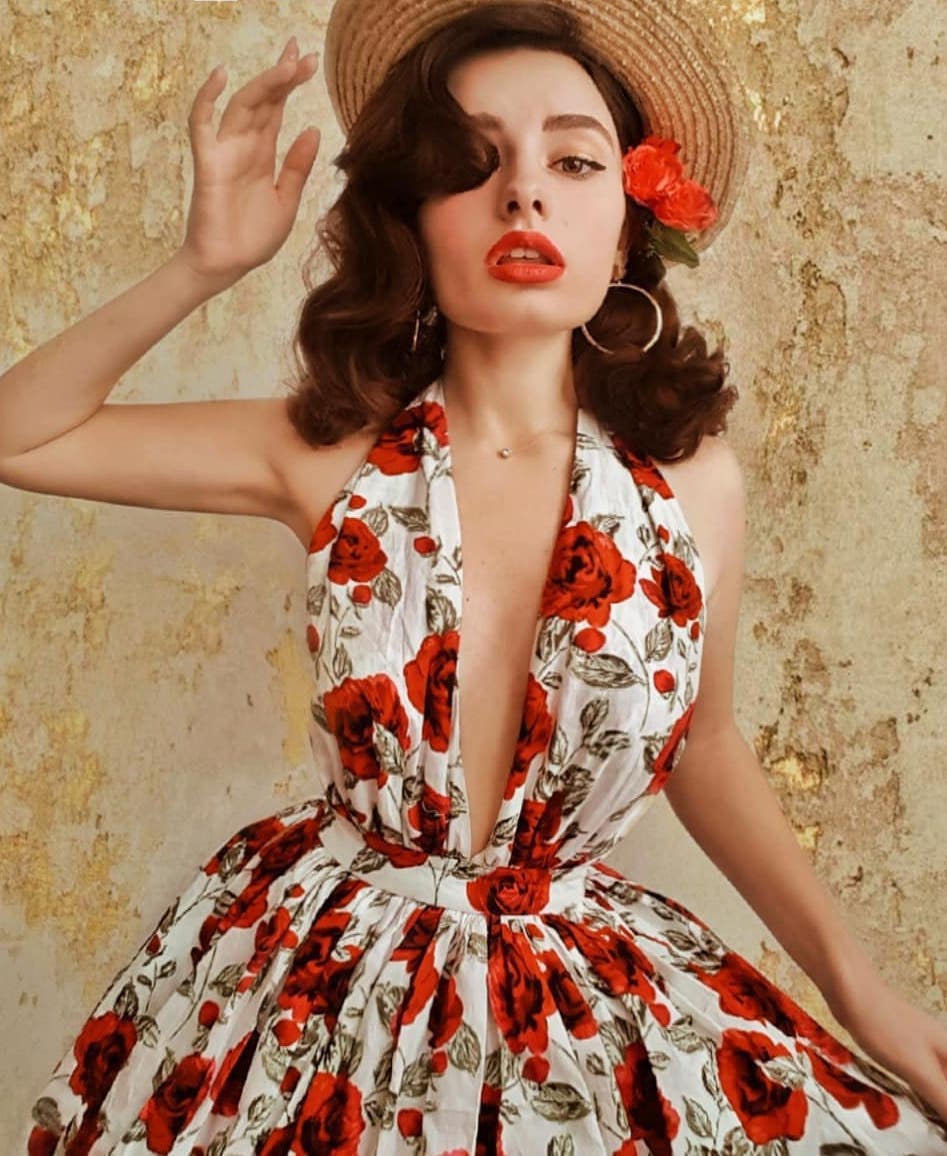 MTO - Charlotte Dress "Si Senorita" Black