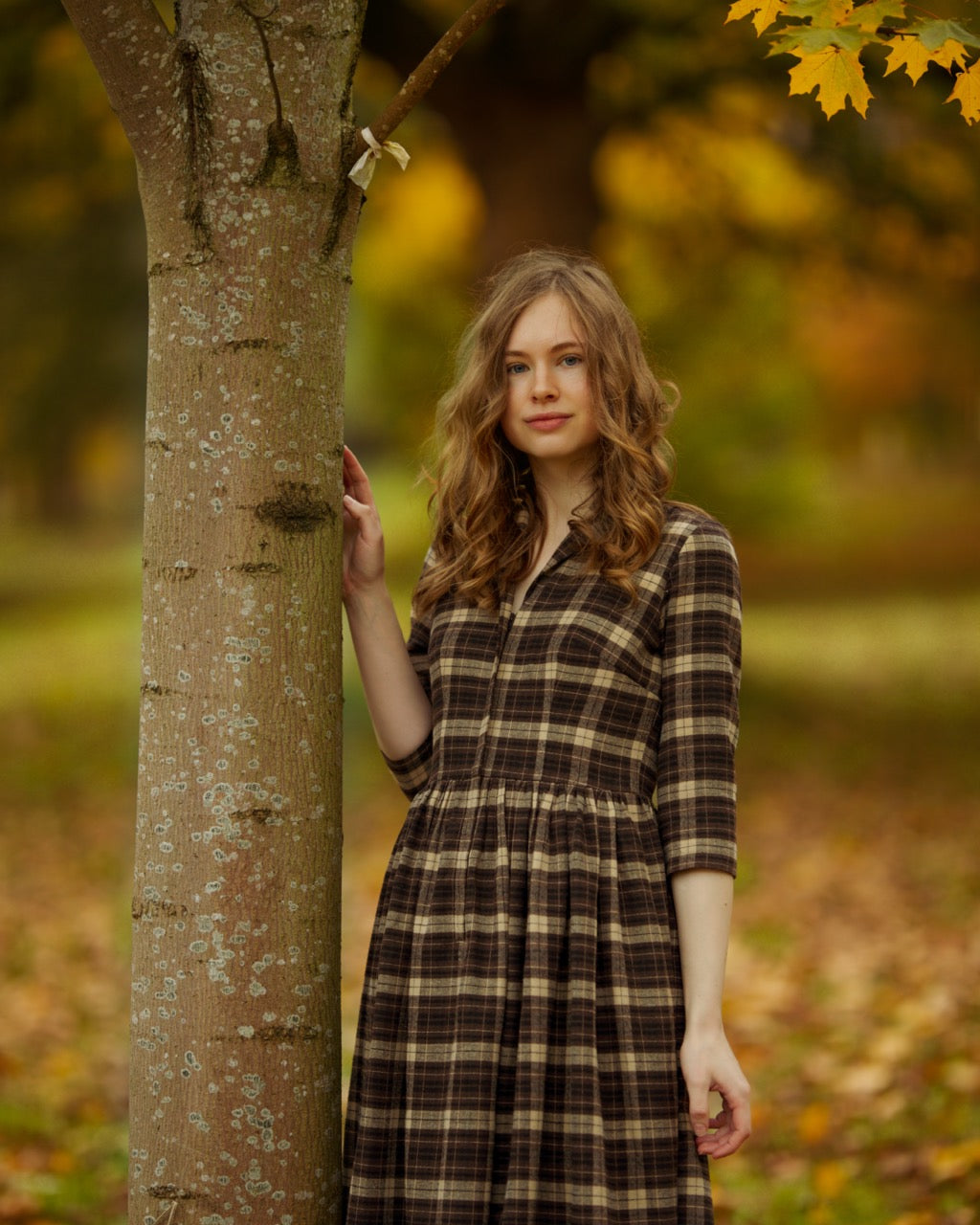 MTO - Natalie Dress in "Mulholland Plaid"