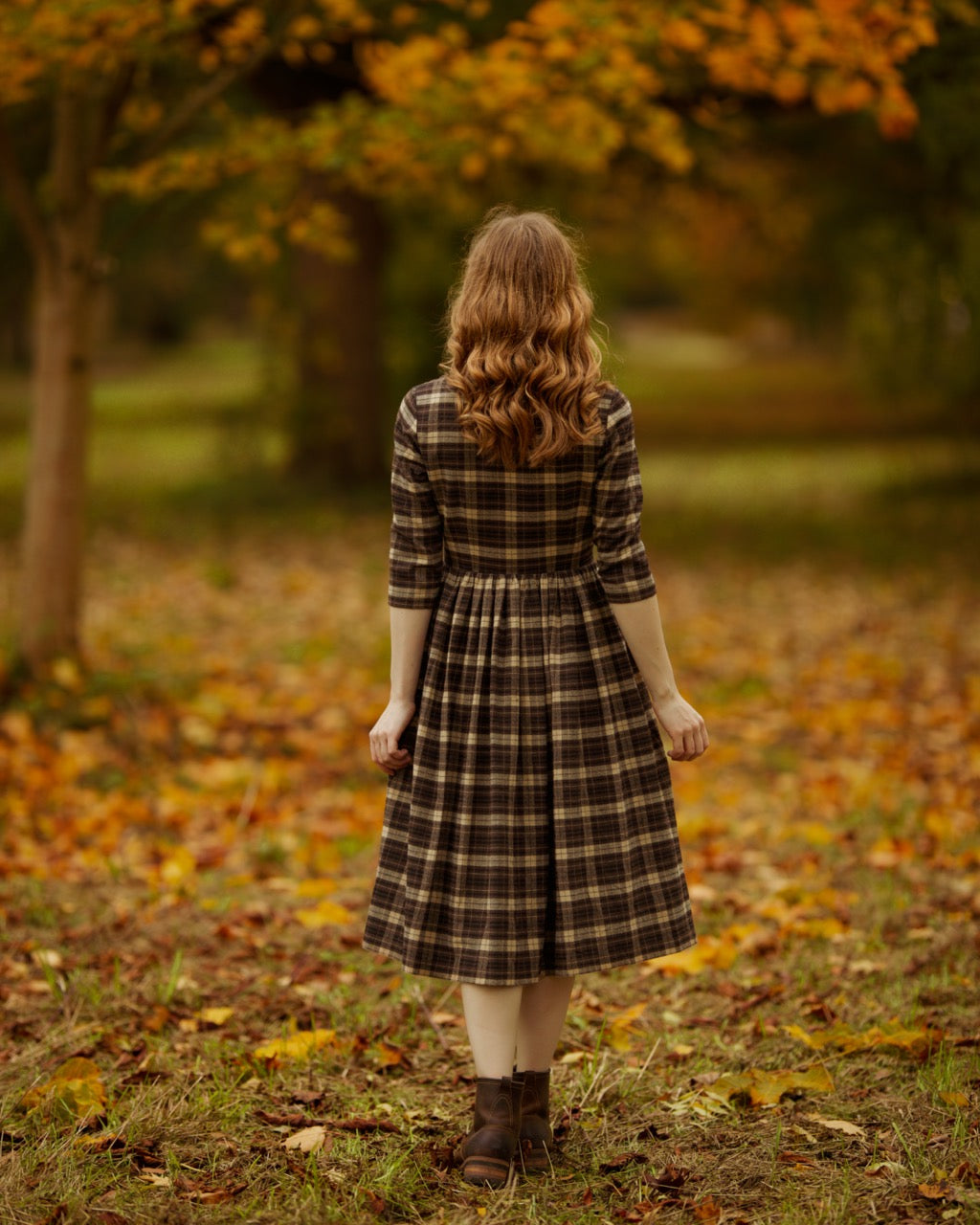MTO - Natalie Dress in "Mulholland Plaid"