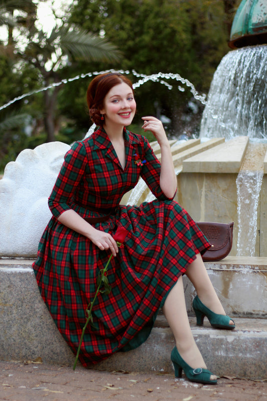 MTO - Natalie Dress "Plaid Tidings"
