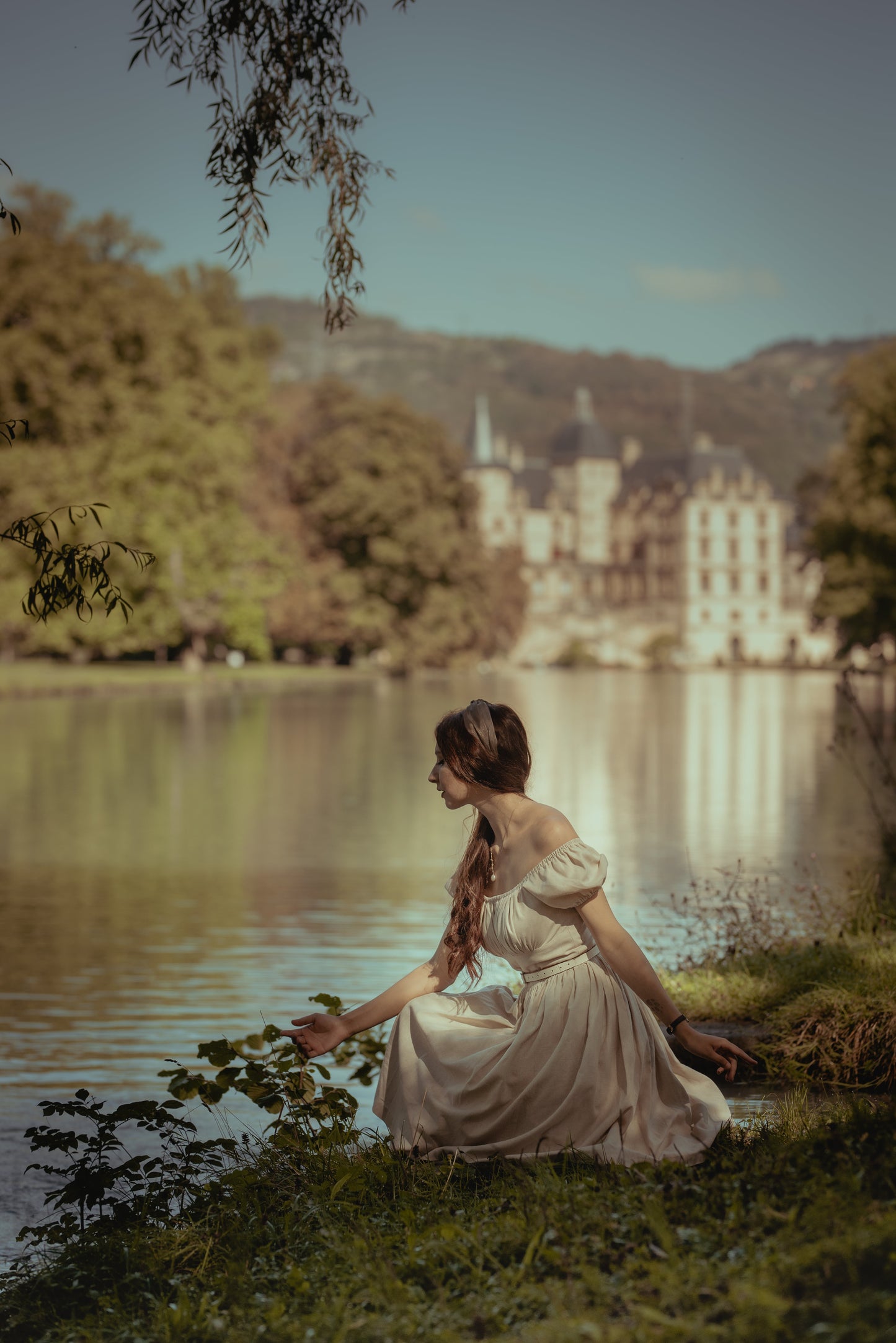 RTS - Loretta Dress Parchment Ivory Linen