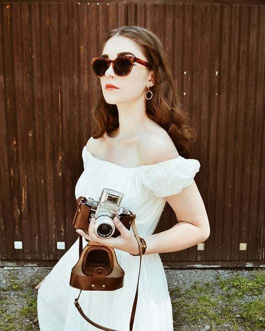 MTO - Loretta Dress "Dotted Swiss" White