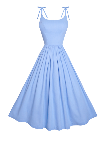 MTO - Birdie Dress in Cinderella Blue Cotton