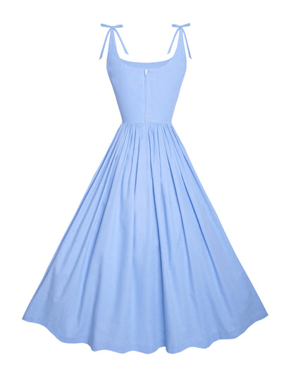 MTO - Birdie Dress in Cinderella Blue Cotton