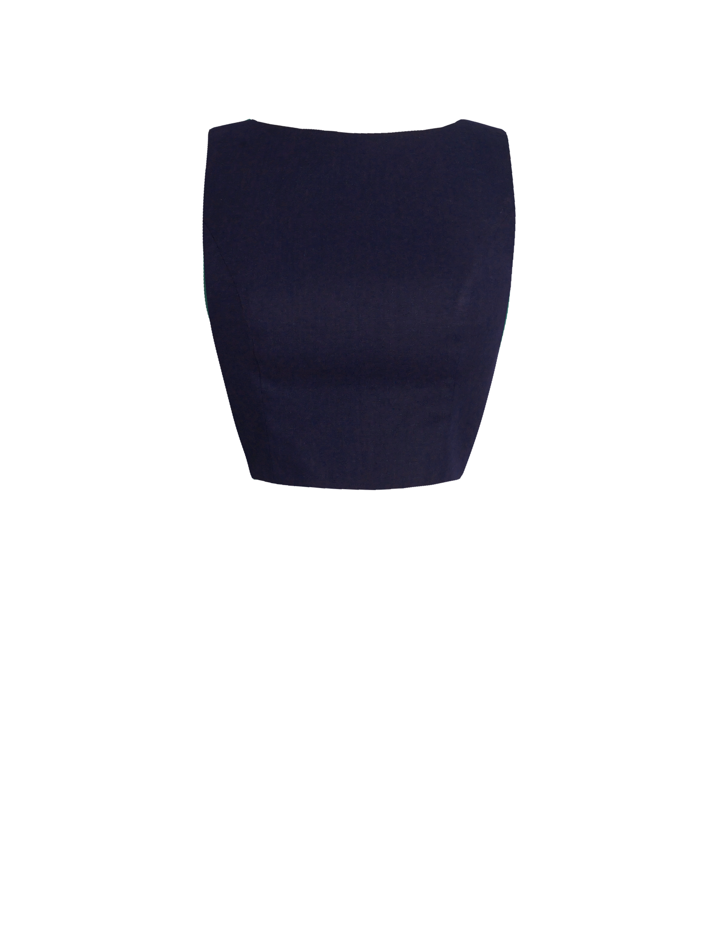 MTO - Georgia Top in Indigo Blue Linen