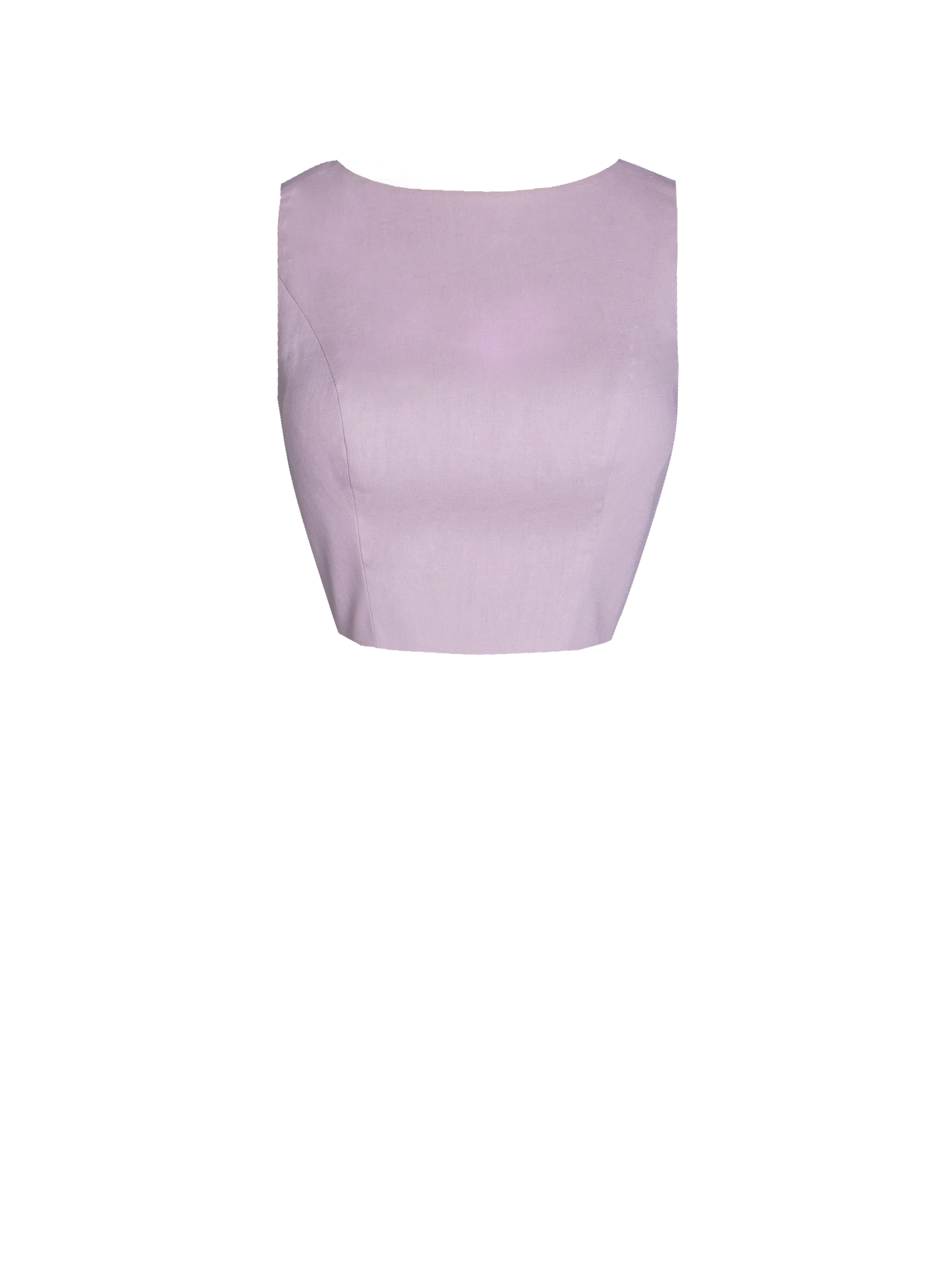 MTO - Georgia Top in Lilac Purple Linen