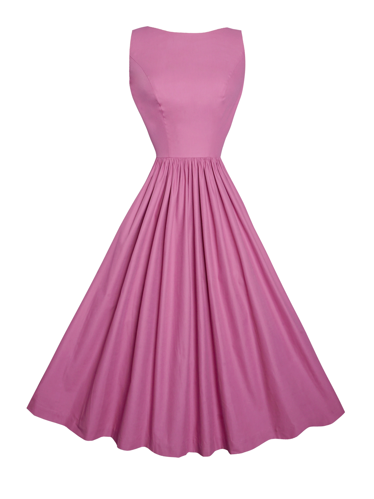 MTO - Audrey Dress Mauve Rose Cotton