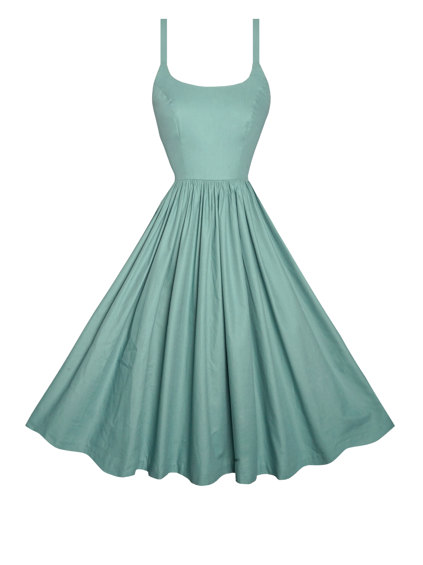 MTO - Penelope Dress Jade Green Cotton