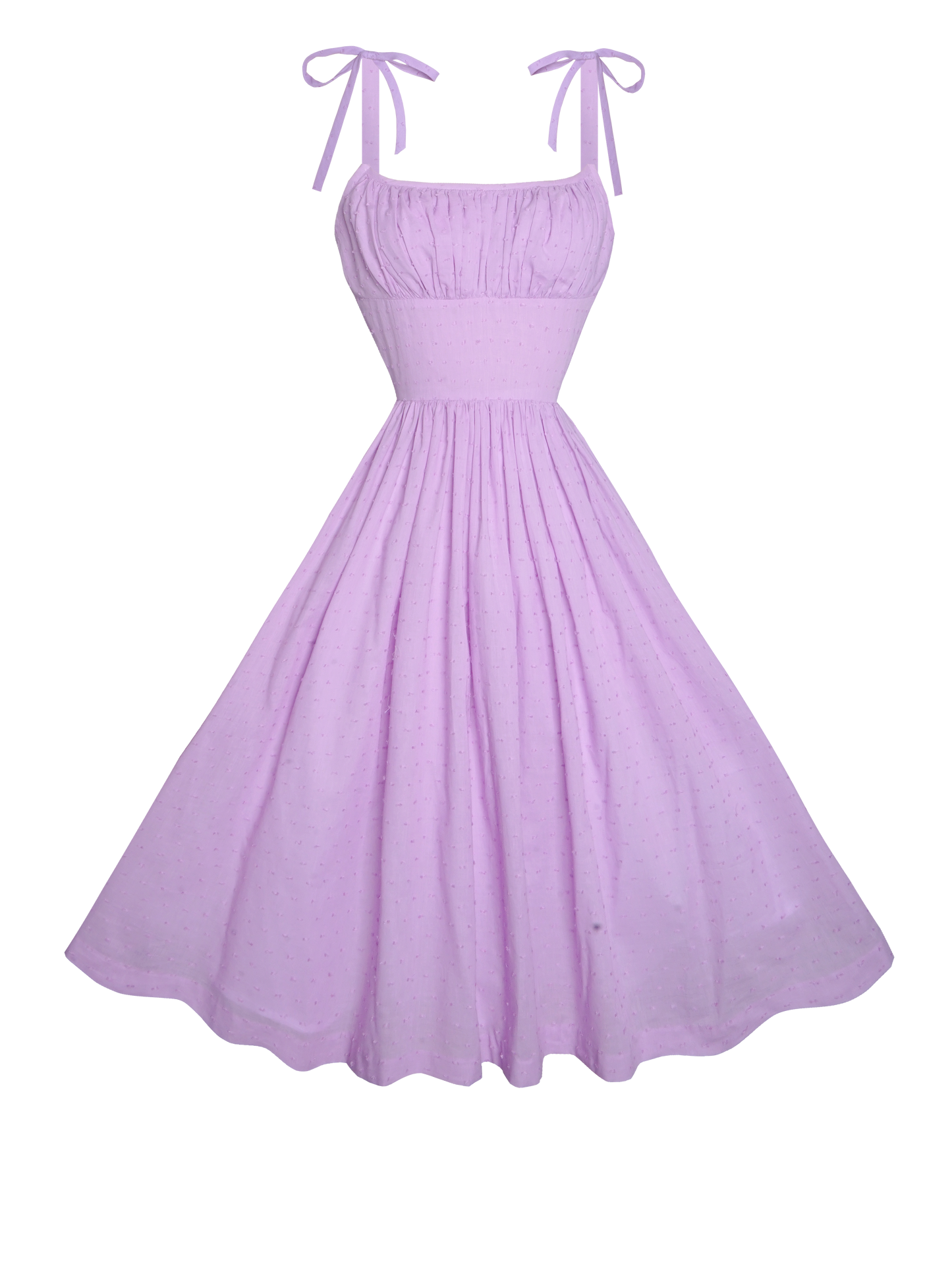MTO - Kelly Dress "Dotted Swiss" Lavender