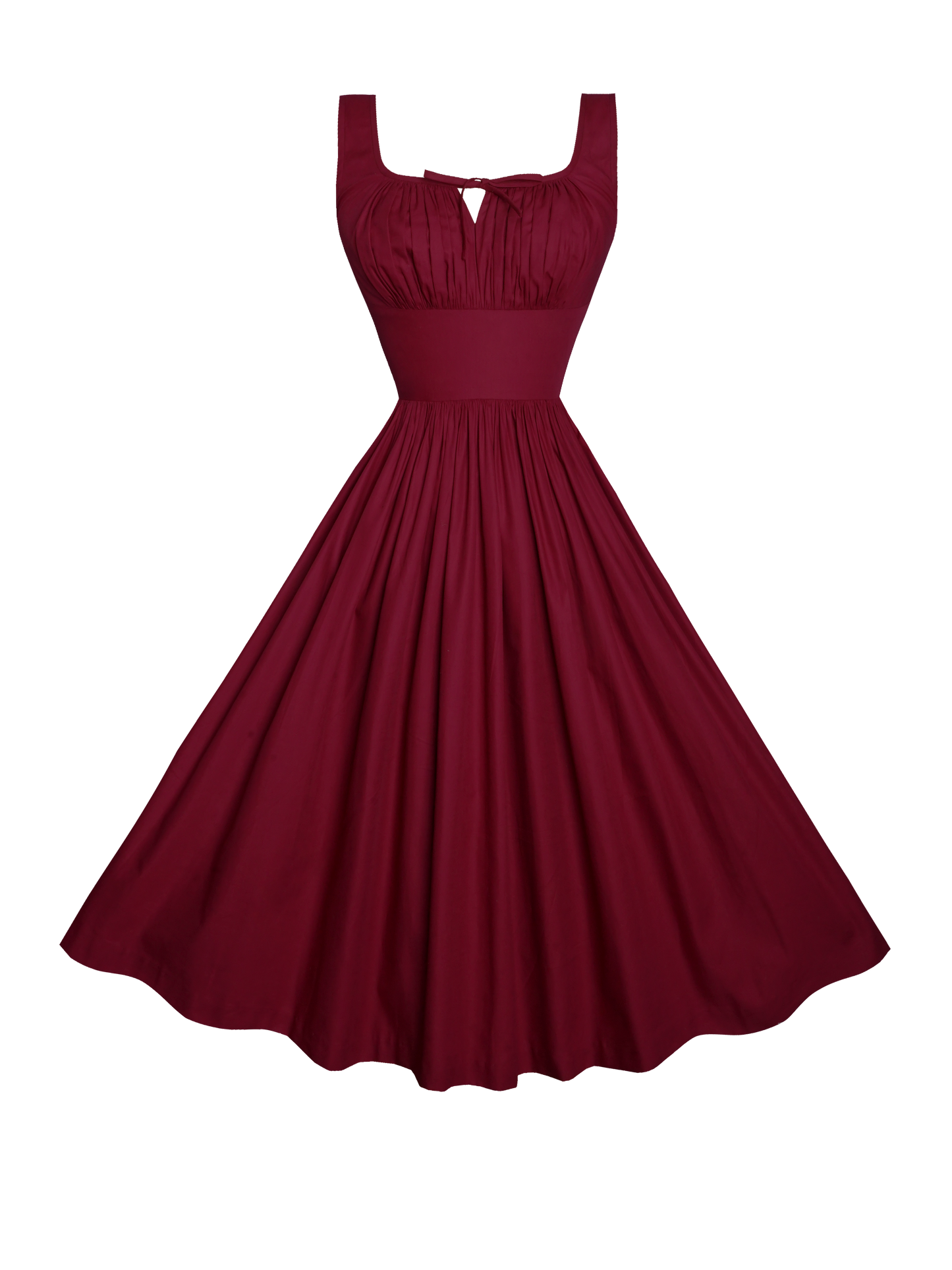 MTO - Michelle Dress in Burgundy Cotton