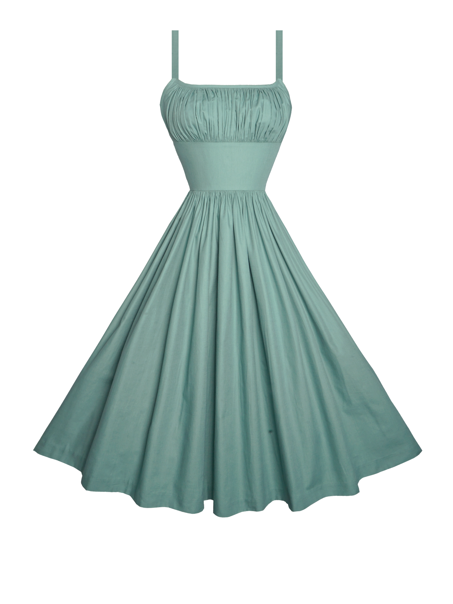 MTO - Grace Dress in Jade Green Cotton