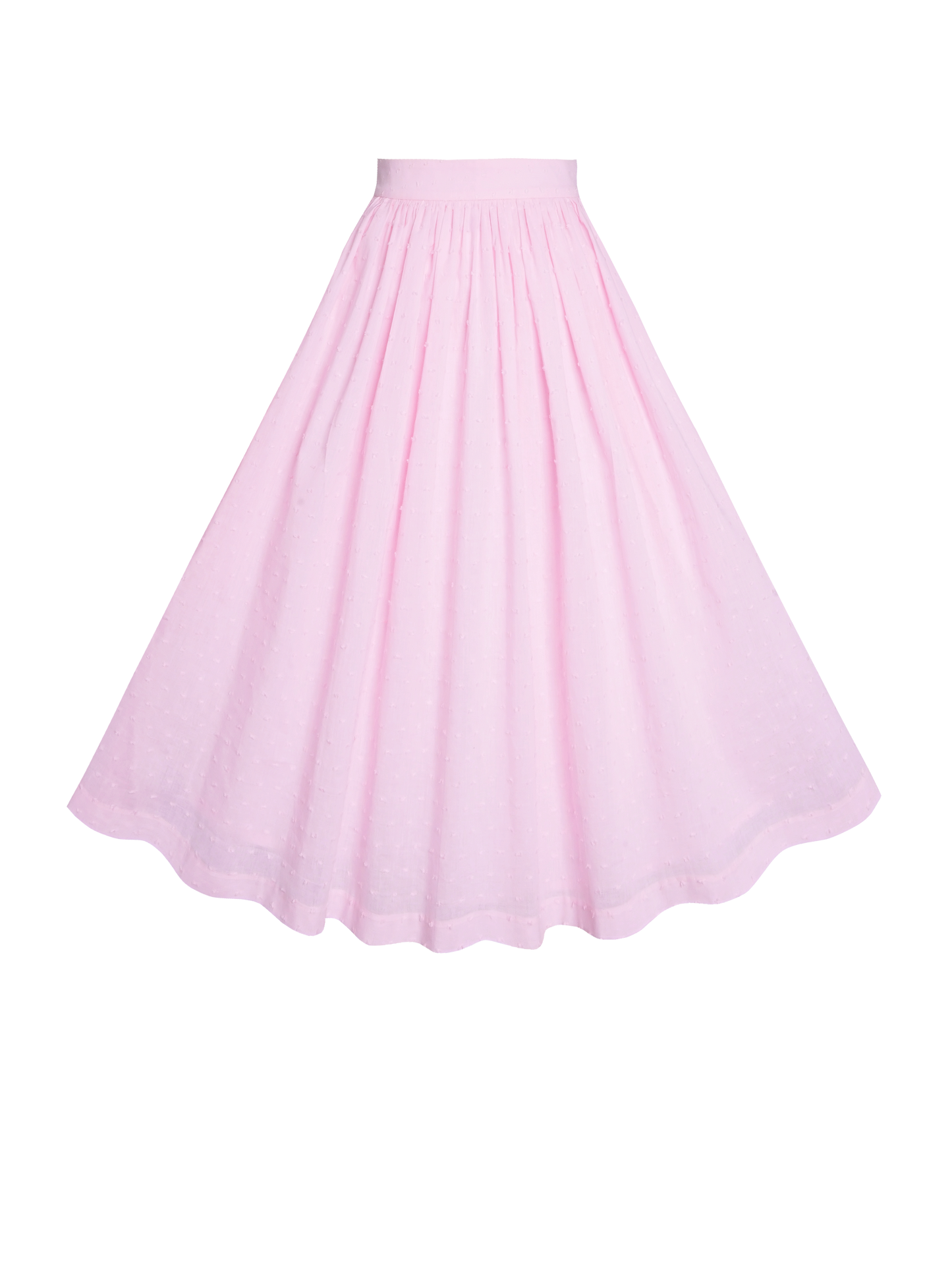 MTO - Lola Skirt "Dotted Swiss" Pale Pink