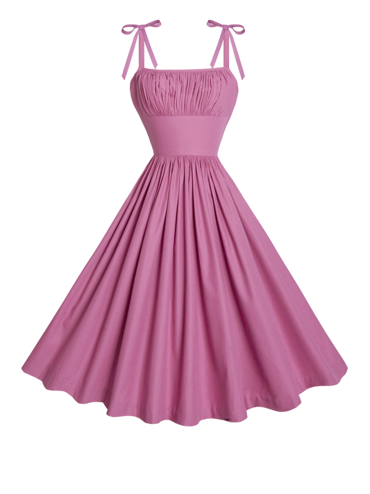 MTO - Kelly Dress in Mauve Rose Cotton