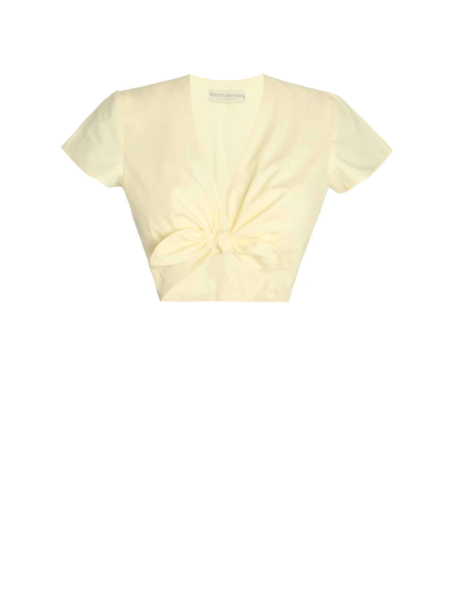 MTO - Joan Top Pale Yellow Cotton "I can't believe its not Butter"