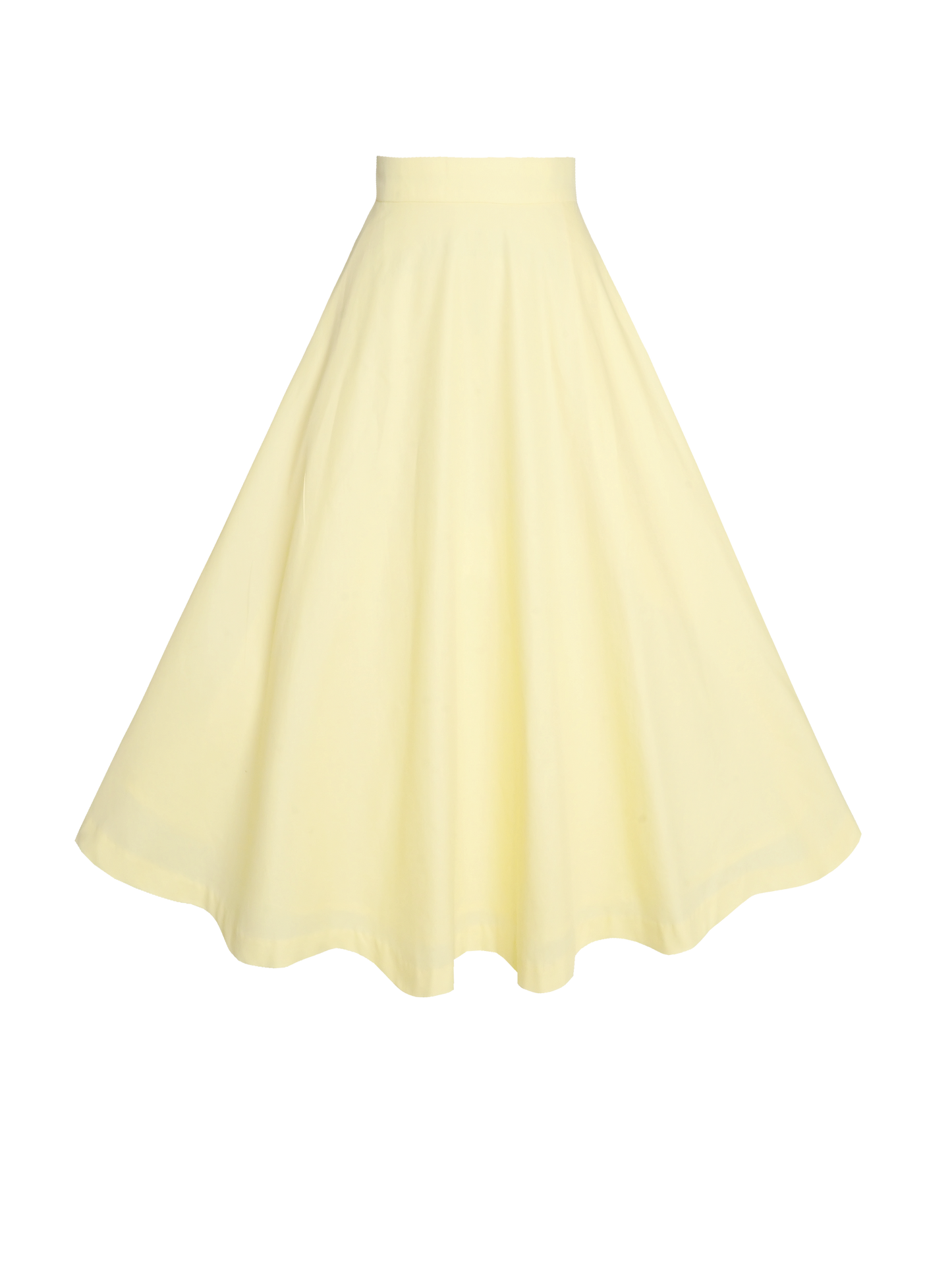 MTO - Lilian Skirt Pale Yellow Cotton "I can't believe its not Butter"