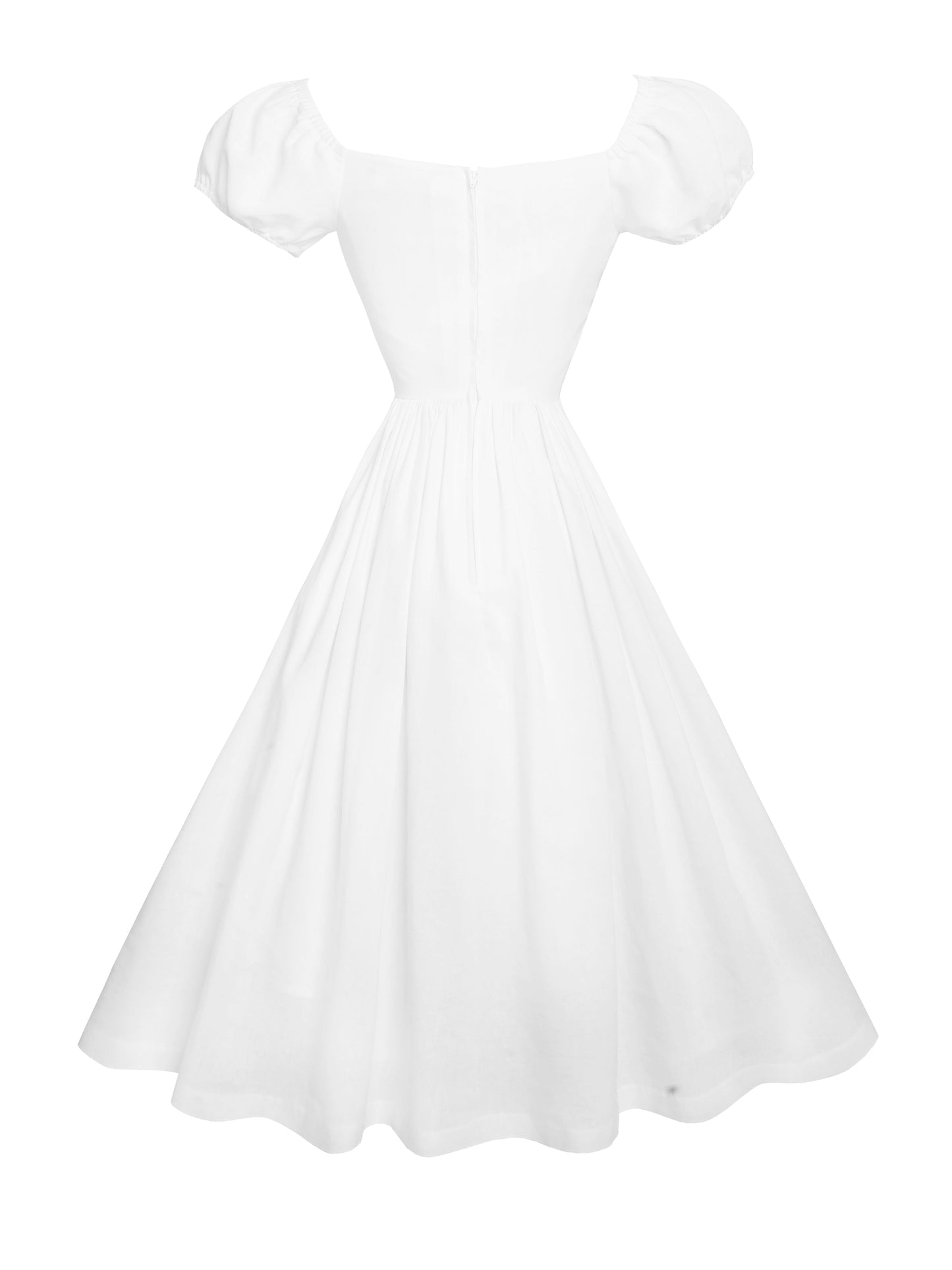 RTS - Loretta Dress in White Cotton