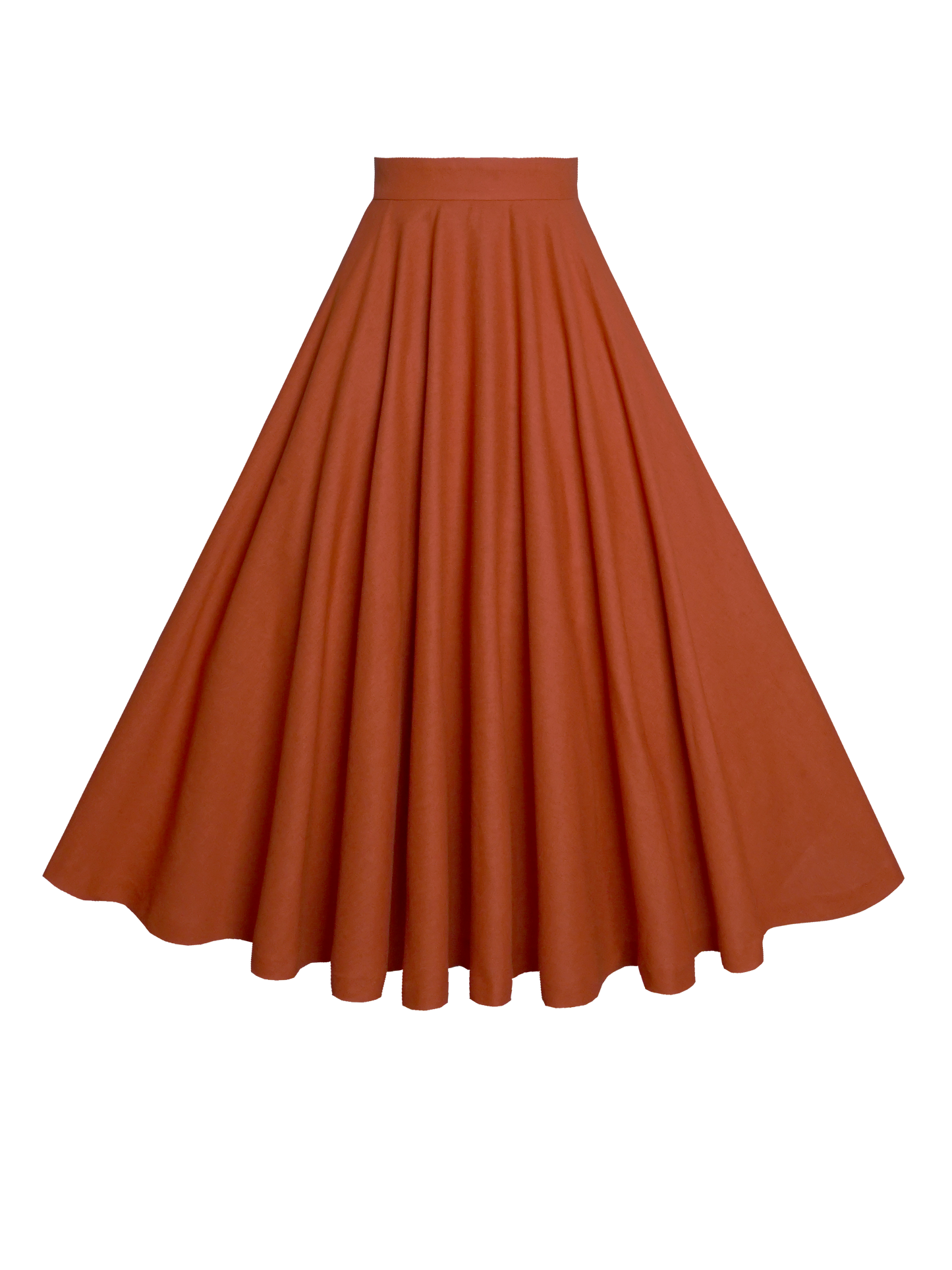 MTO - Lindy Skirt in Redwood Linen