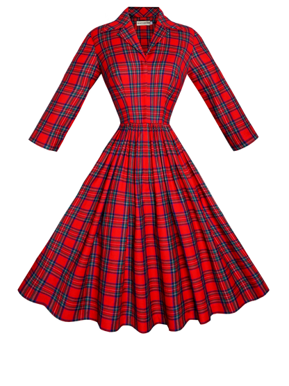 MTO - Natalie Dress in "Christmas Gone Plaid"