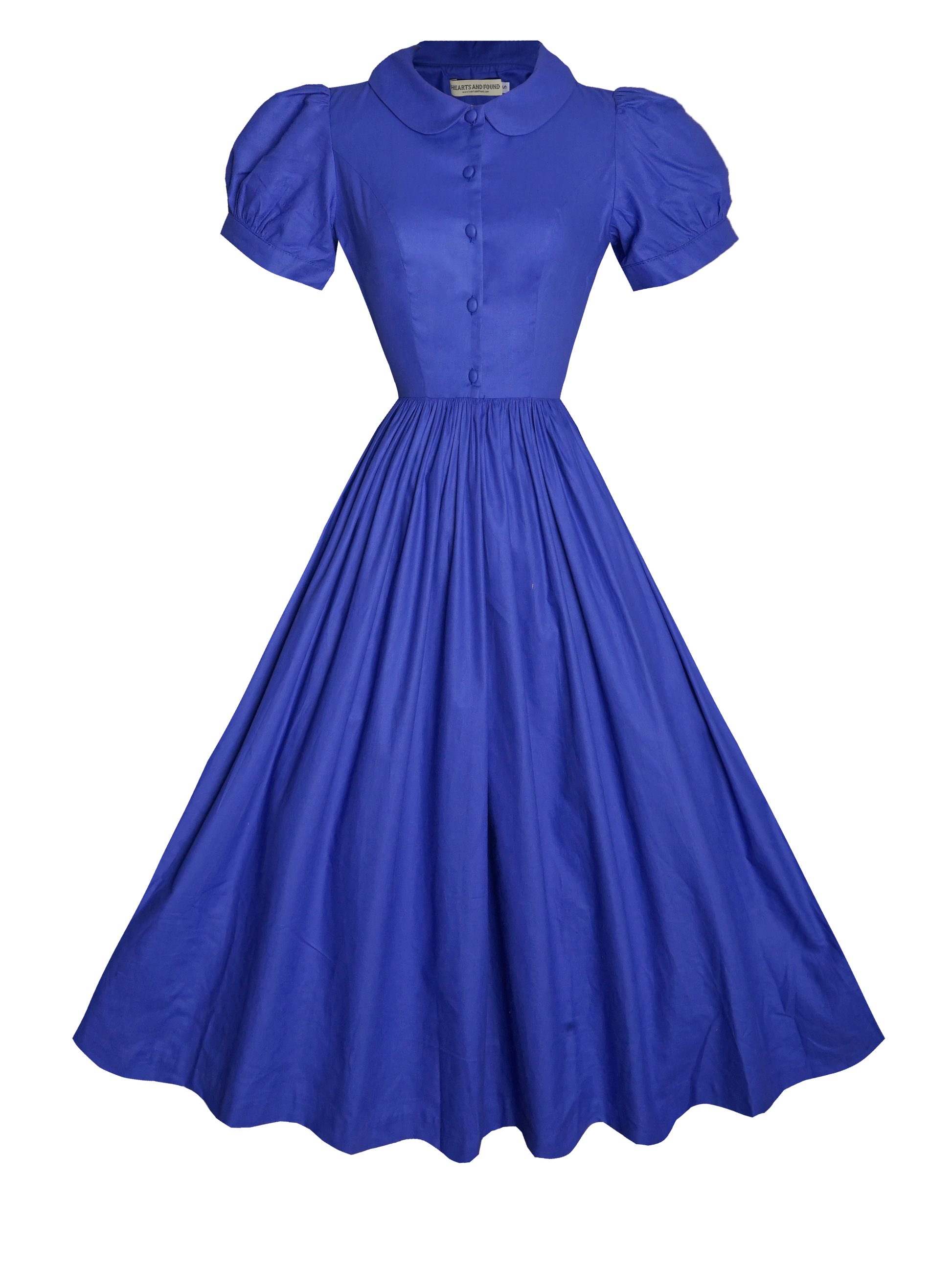 MTO - Amelie Dress Cobalt Blue Cotton