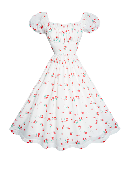 RTS - S - Loretta Dress "Springtime Tulips"