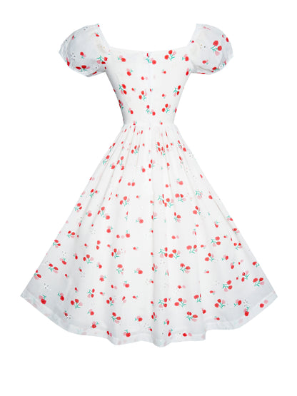 RTS - S - Loretta Dress "Springtime Tulips"