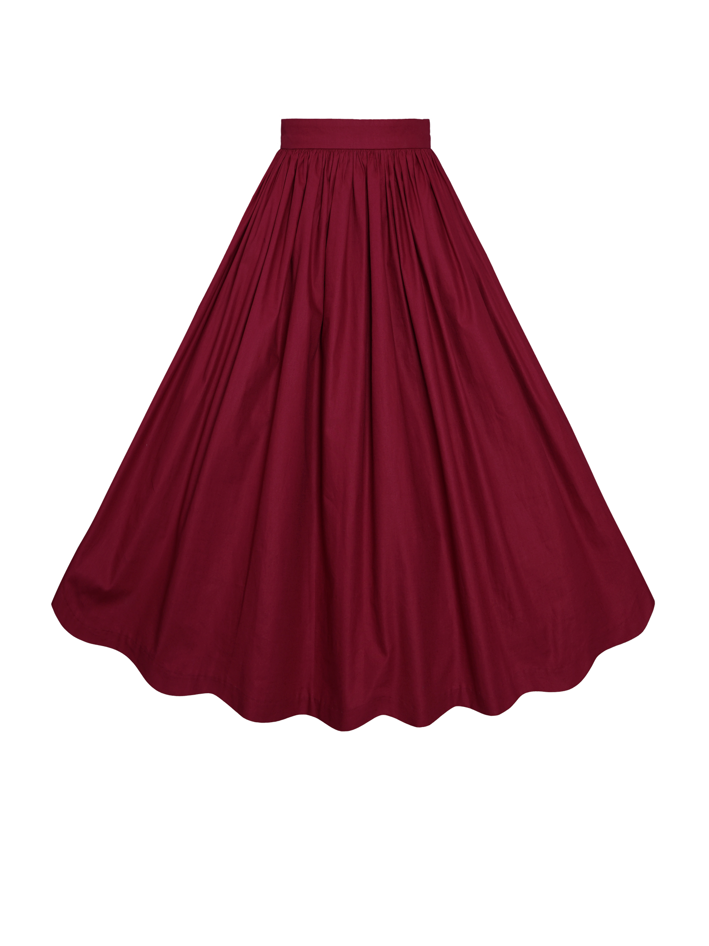 RTS - S - Lola Skirt Burgundy Cotton