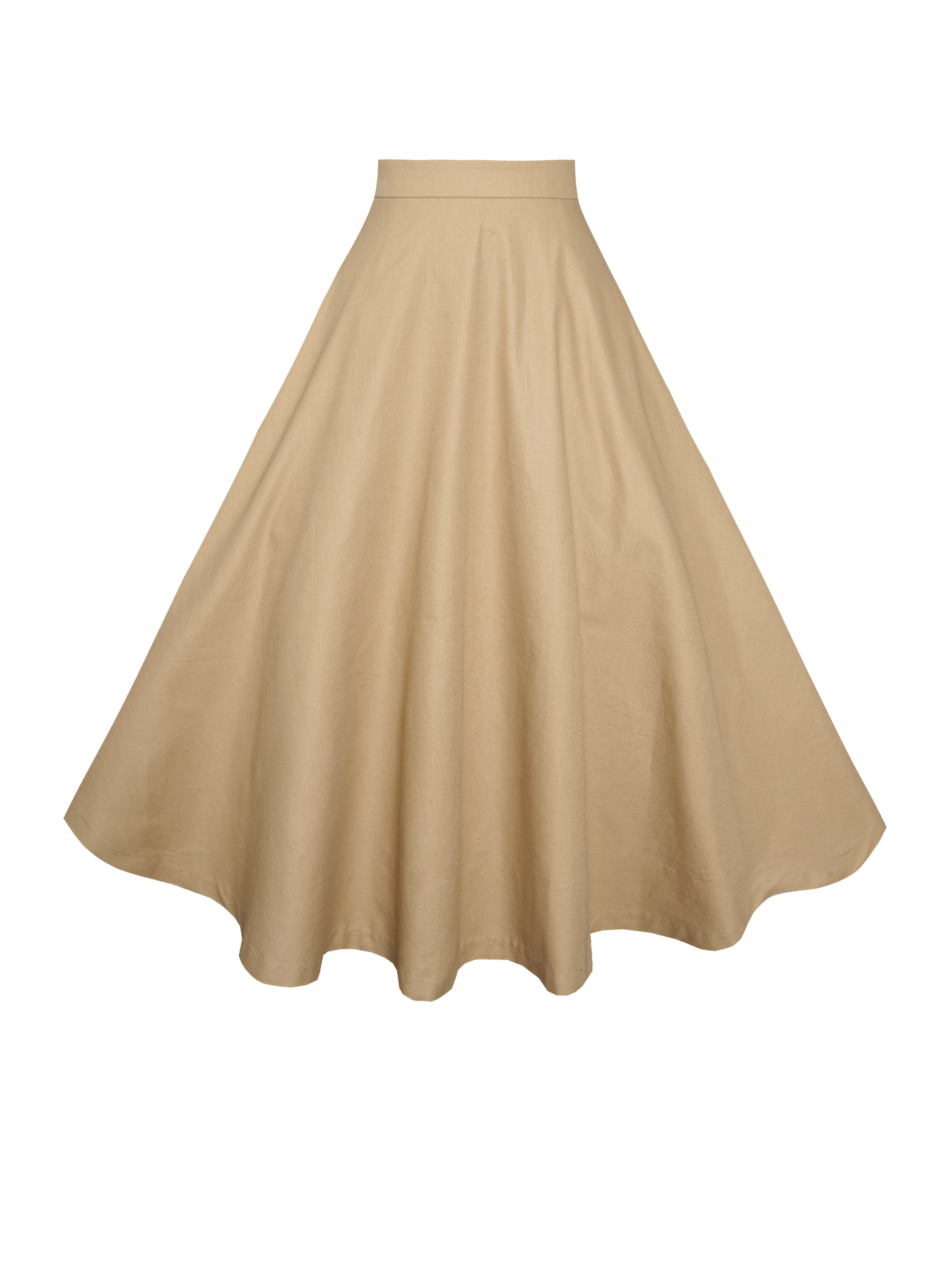 MTO - Lilian Skirt in Camel Beige Cotton
