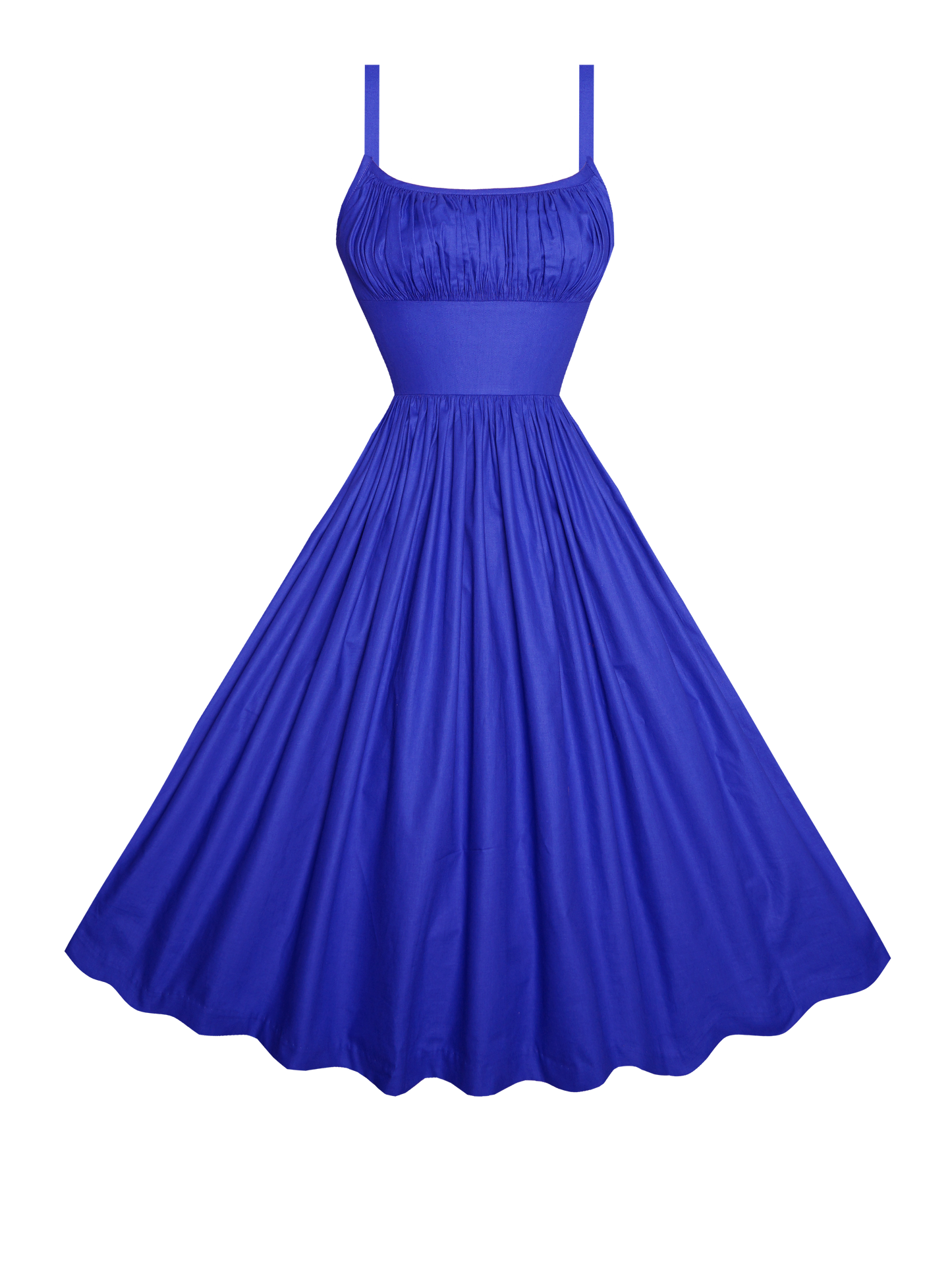 MTO - Grace Dress in Cobalt Blue Cotton