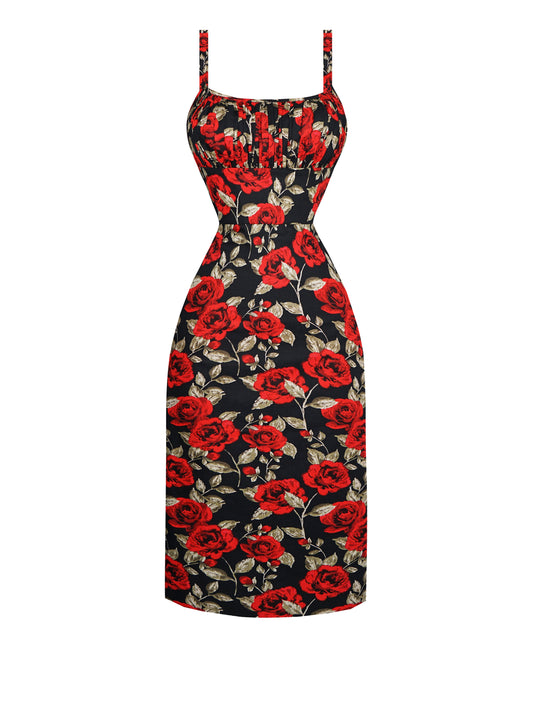 MTO - Bettie Dress "Si Senorita" Black