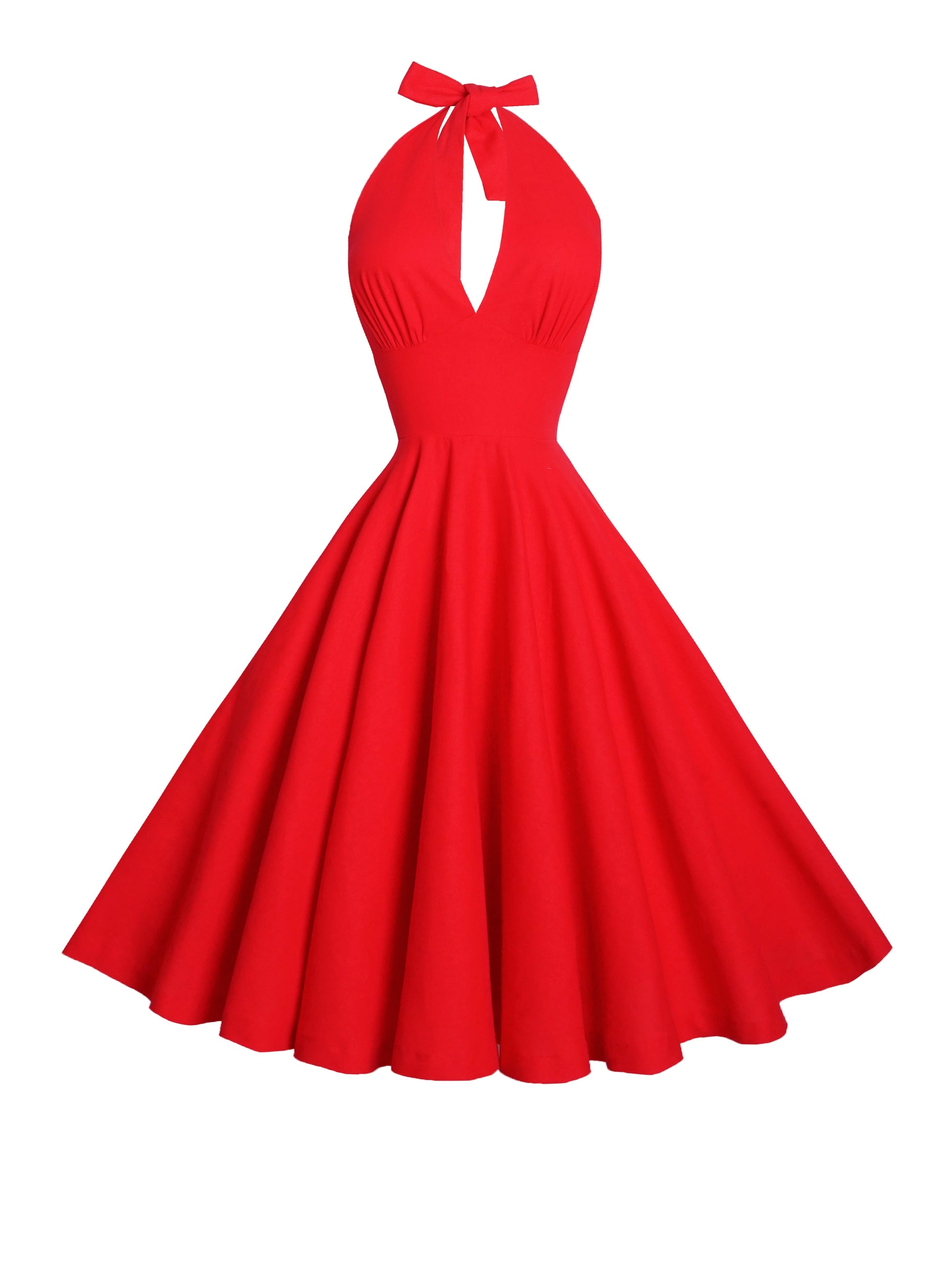 MTO - Mansfield Dress Chili Red Linen
