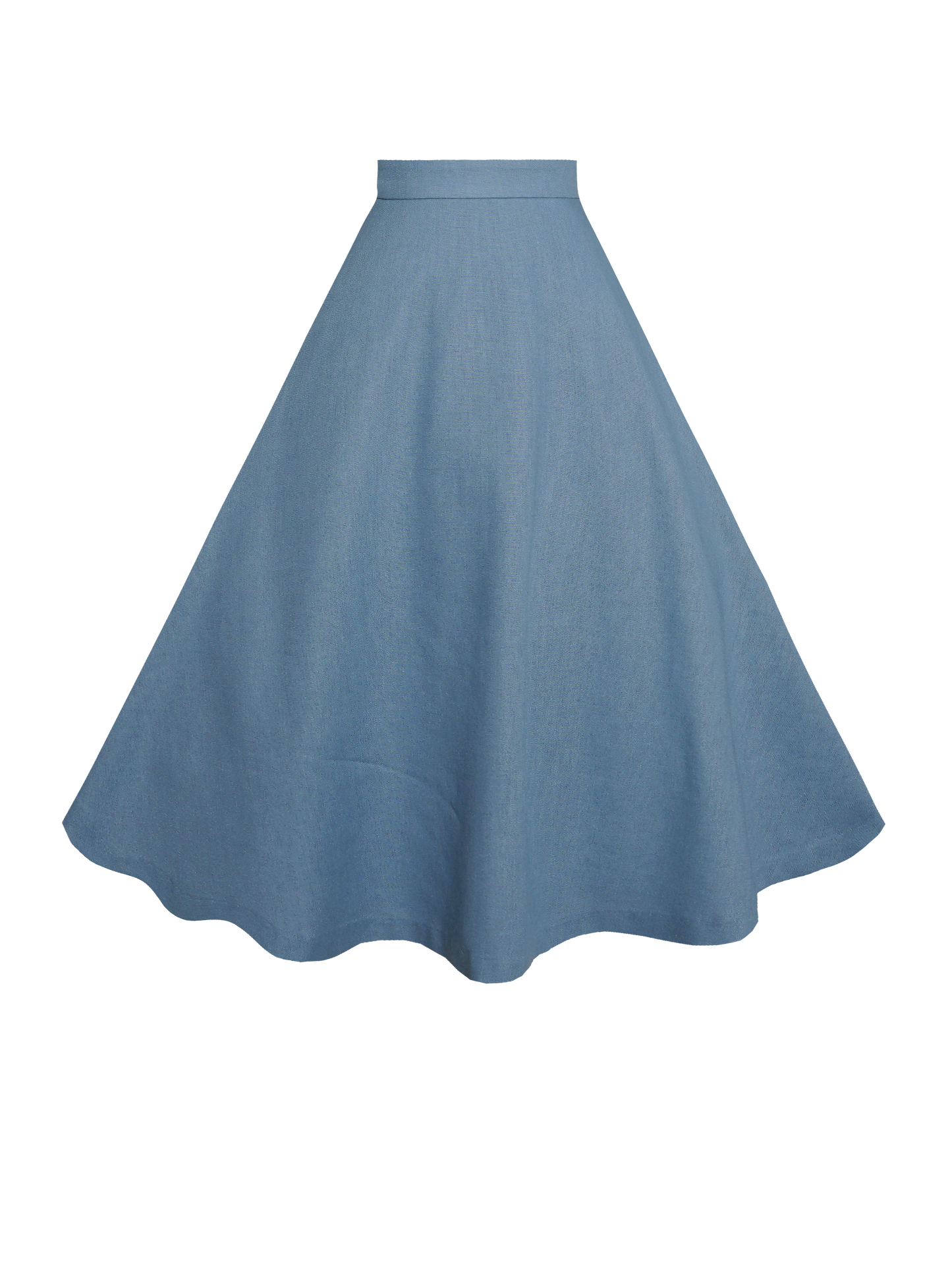 MTO - Lilian Skirt in Carolina Blue Linen