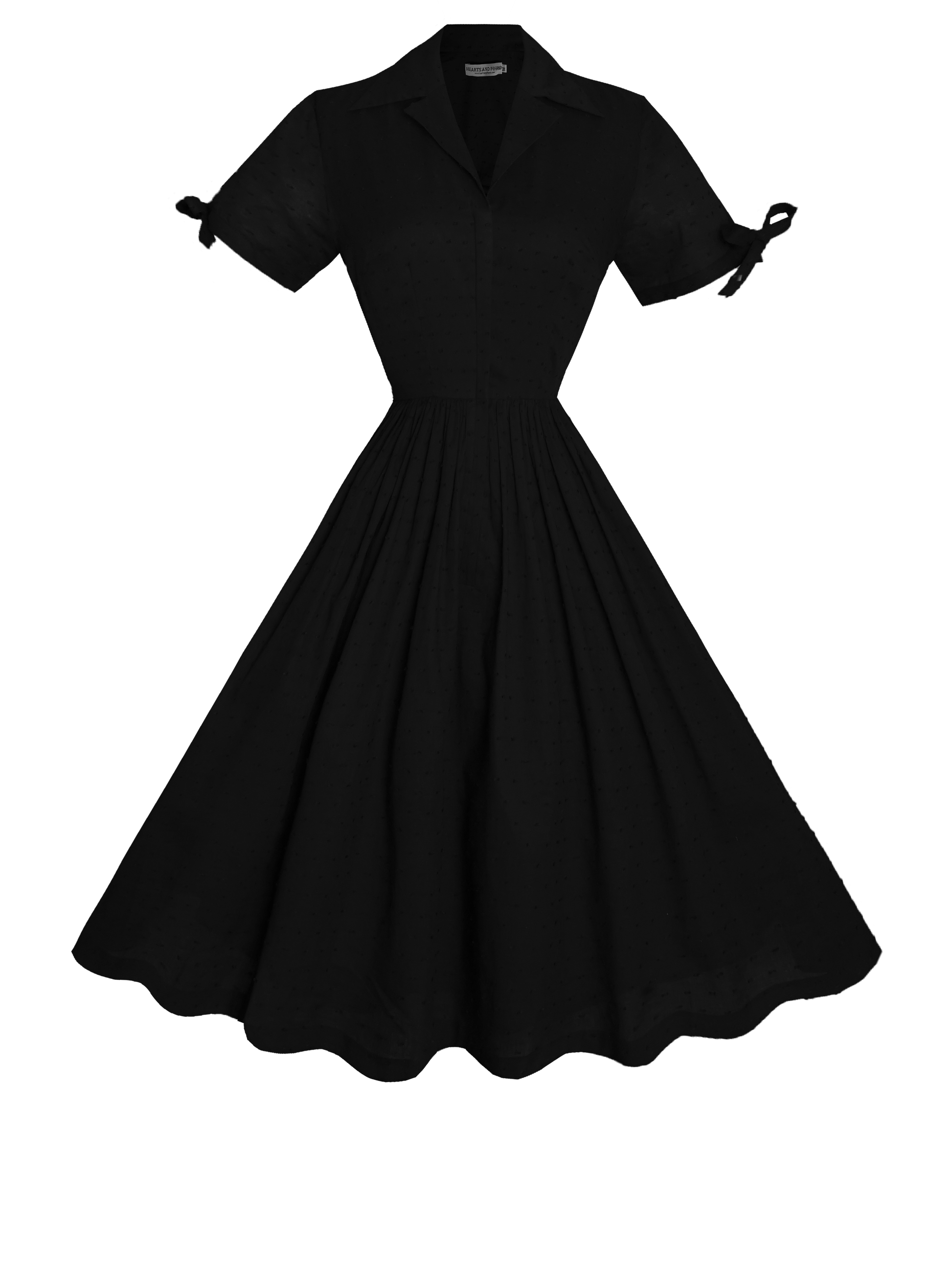 MTO - Trudie Dress in "Dotted Swiss" Black