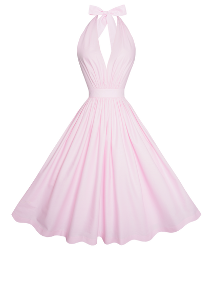 MTO - Charlotte Dress in Ballerina Pink Cotton