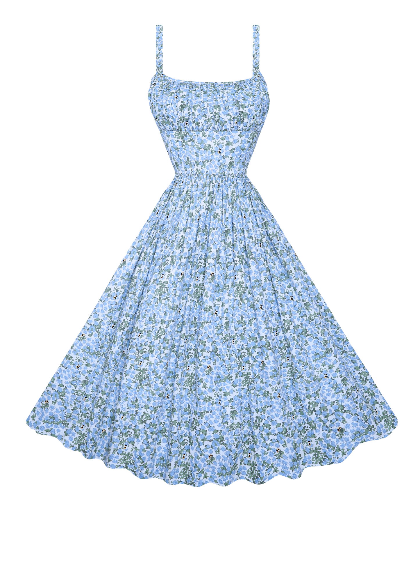 MTO - Grace Dress "Beeloved Blooms" Blue