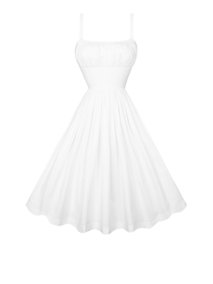 MTO - Grace Dress in White Cotton