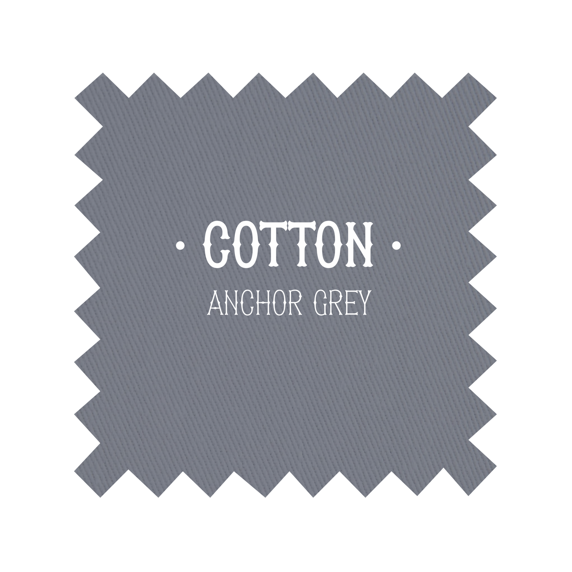 Fabric in Anchor Grey Cotton - By the Yard