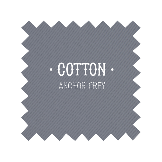 Fabric in Anchor Grey Cotton - By the Yard