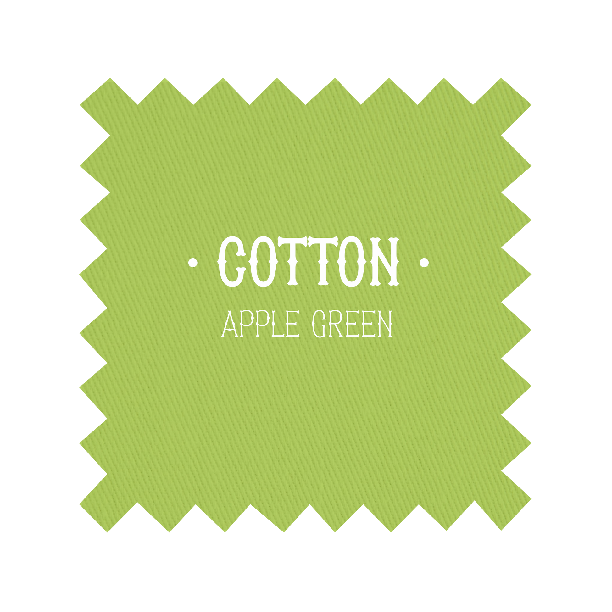 Fabric in Apple Green Cotton - By the Yard