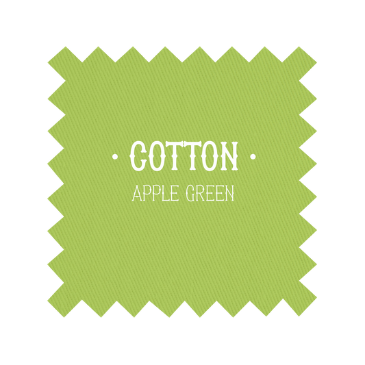 Fabric in Apple Green Cotton - By the Yard