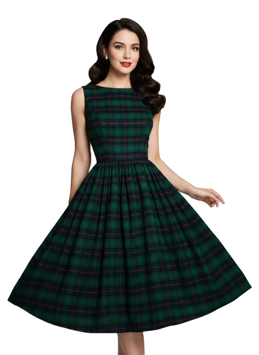 MTO - Audrey Dress "Princeton Plaid"