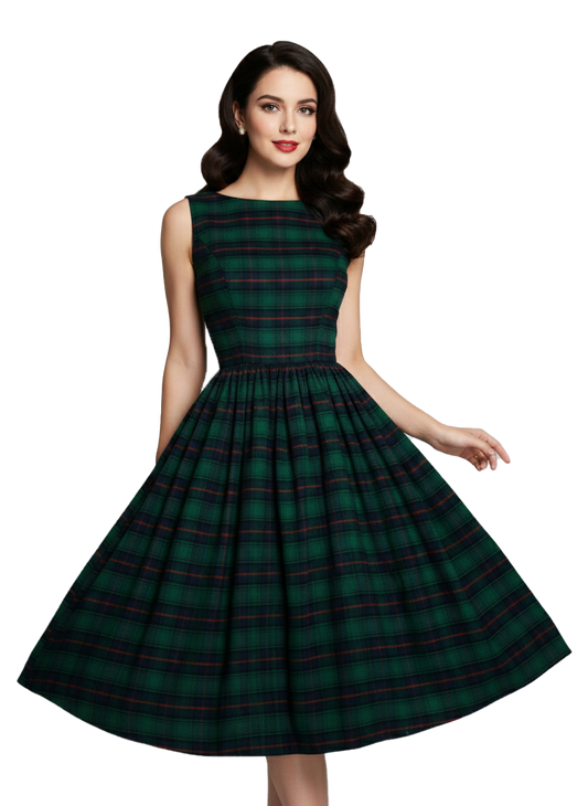 MTO - Audrey Dress "Princeton Plaid"