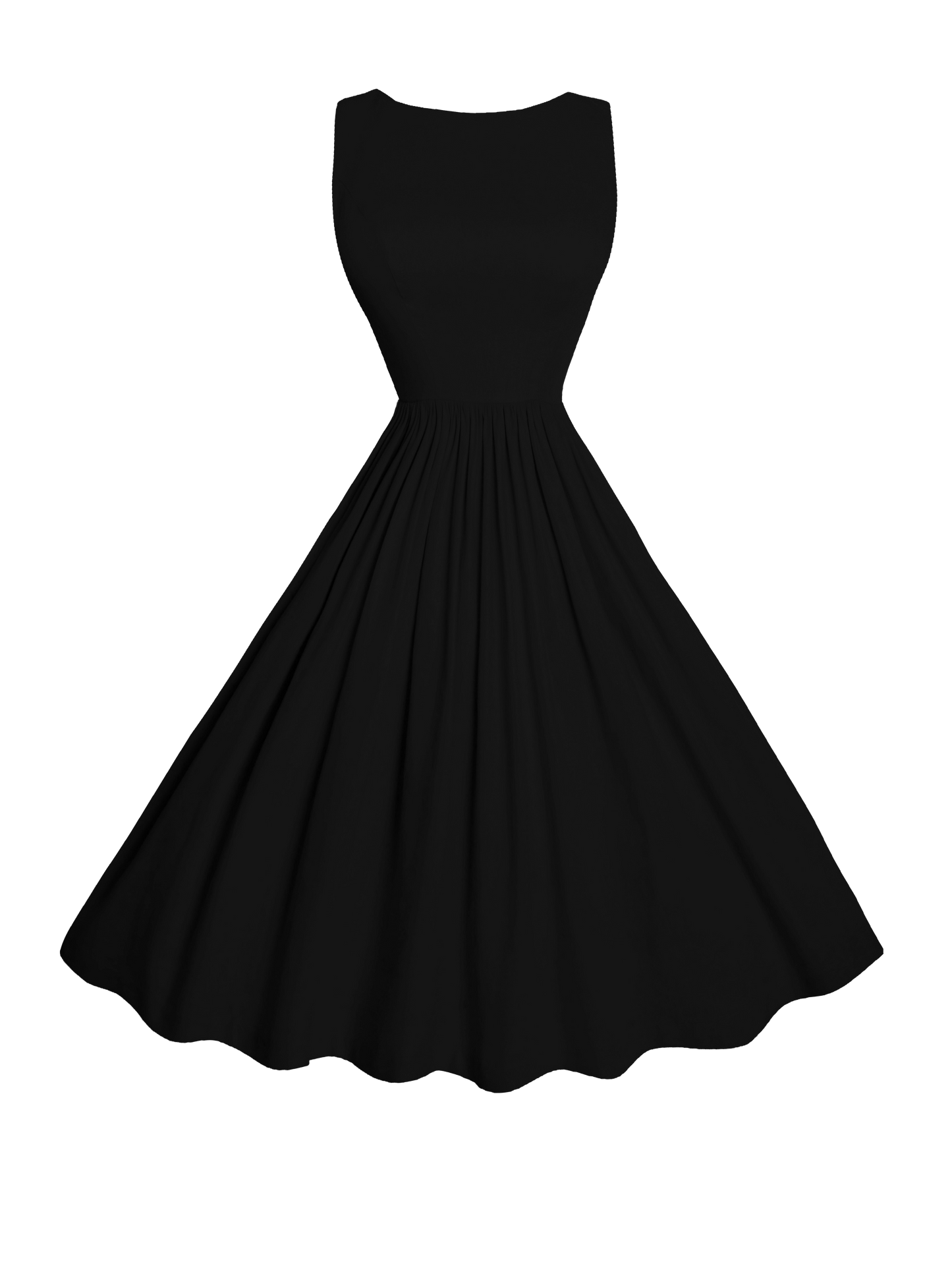 MTO - Audrey Dress in Midnight Black Linen