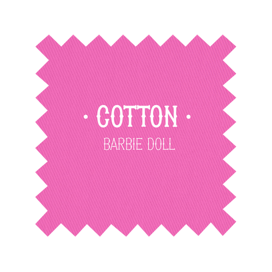 Fabric in Barbie Doll Pink Cotton - By the Yard