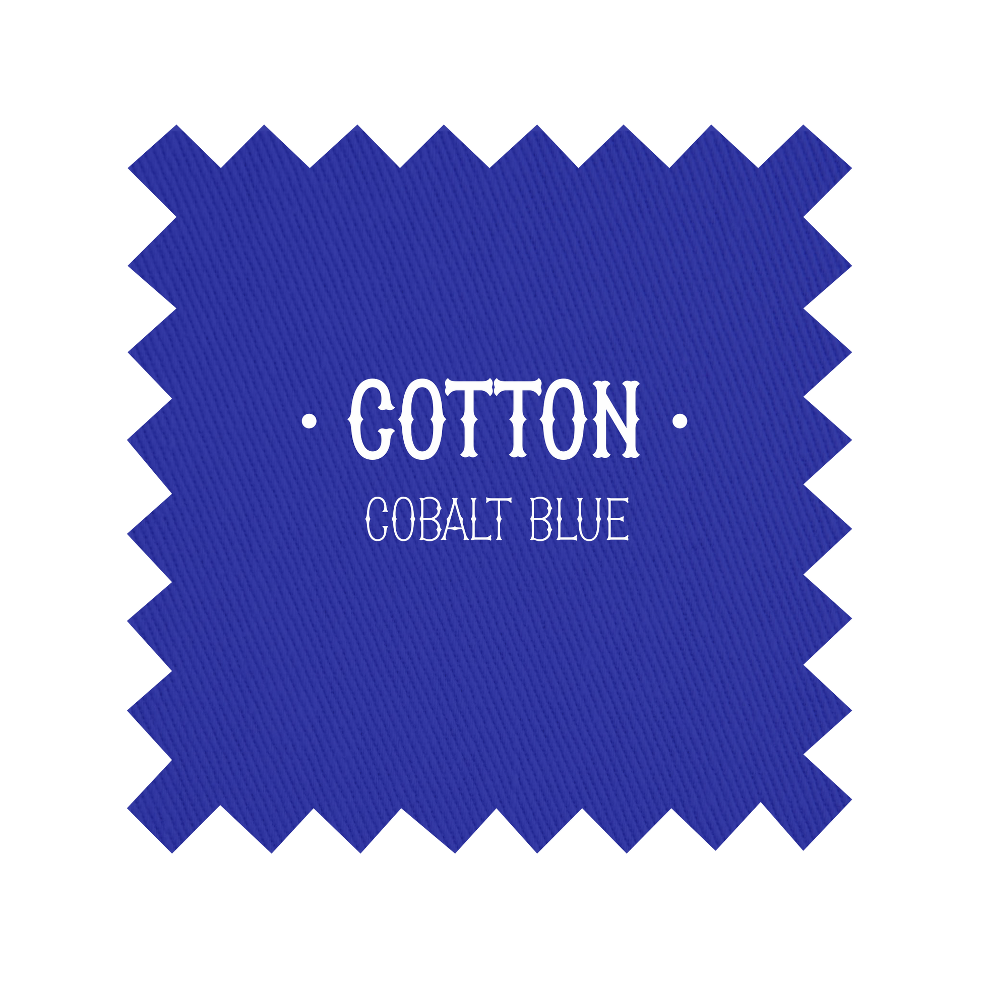 Fabric in Cobalt Blue Cotton - By the Yard