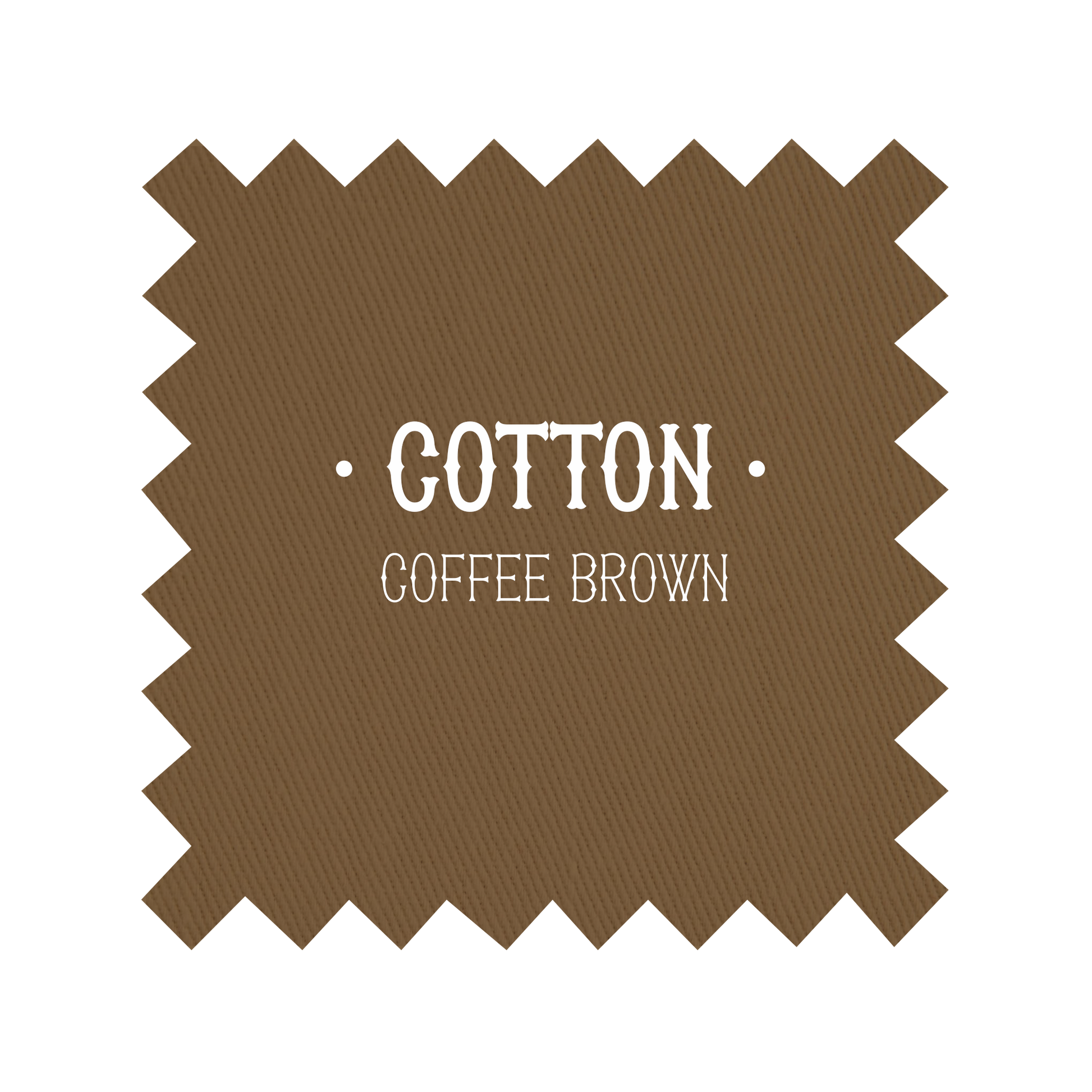 Fabric in Coffee Brown Cotton - By the Yard