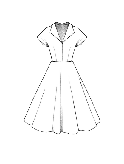 RTS - 4XL - Doris Dress Peacock Plaid