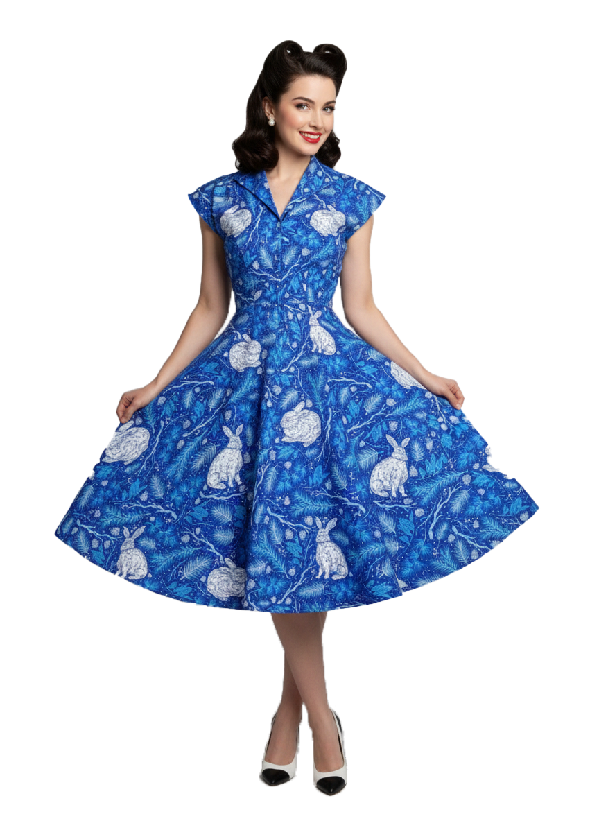 MTO - Doris Dress "Snow Bunny"