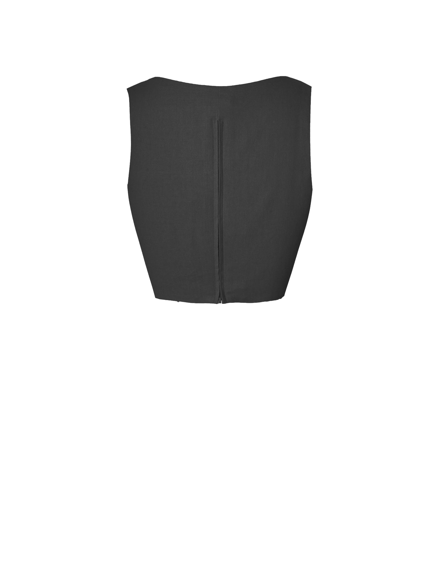 RTS - Size S - Georgia Top in Raven Black Cotton - 40% Off